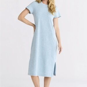 NWT blue tie dye tshirt dress